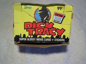 1990 DICK TRACY *20 UNOPENED SUPER GLOSSY CARD PACKS w/BOX,madonna,beatty,picino - Picture 1 of 5