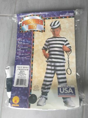 Rubies Kinderkostüm Häftling Junge Karneval Gr. S  3-4 Jahre - Bild 1 von 2