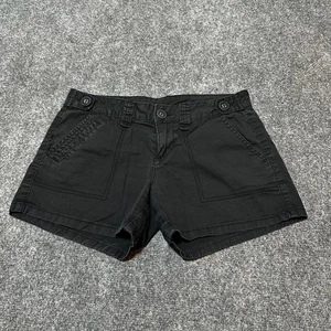 Buffalo Shorts Womens 27 Black Cotton Blend Low Rise Stretch Pockets Chrissy - Picture 1 of 13