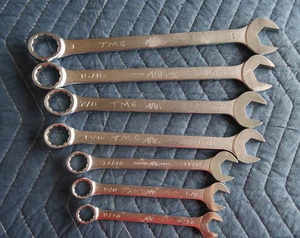 7 Piezas Mac Tools Sabina Ohio Llaves Combinadas Ver Fotos y Descripción - Imagen 1 de 21