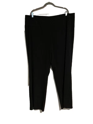 Pantalones de vestir Ashley Stewart para mujer Plus 22W negros oficina negocios informales escuela Foto 1 de 4