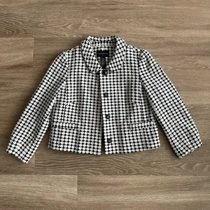 Chaqueta Blazer Banana Republic Lunares Blanca Para Mujer’s 4 - Imagen 1 de 17