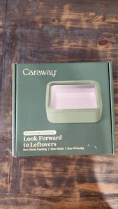 Caraway Glass Food Storage 10 Cup Glass Container Ceramic Coated (KW-FS10-GRE) - Picture 1 of 13