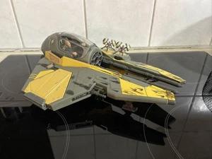 Star Wars EP III ROTS Jedi Starfighter w/Anakin Pilot & Two Buzz Droids (LOOSE) - Picture 1 of 10