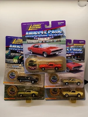Johnny Lightning Muscle Cars EE. UU. Ford Shelby Mustang GT500, Lote de 5 (T5) Foto 1 de 4
