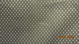 Blue on Blue Diamond Print Upholstery Cotton Fabric 7 3/4 Yards x  52" wide - Picture 1 of 2