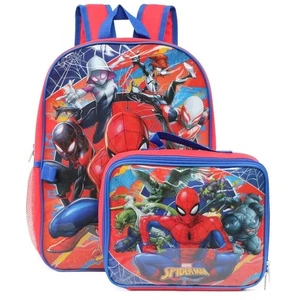 Marvel 16 Full Size Spiderman Rucksack mit abnehmbarer Brotdose - Bild 1 von 1