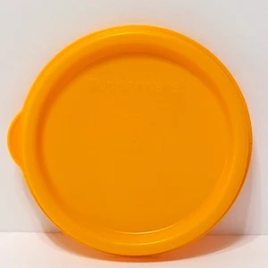 Tupperware orange kleiner Verschlussdeckel für Snackbecher Becher 4922A - Bild 1 von 6