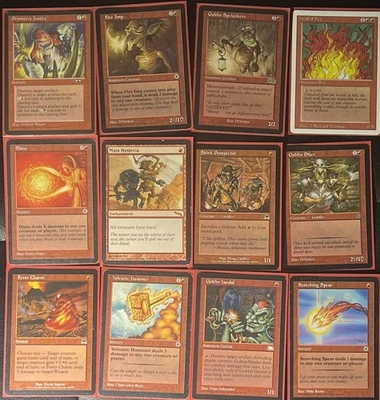 MTG Magic: The Gathering Vintage Mono-Red Goblins Burn 60-Card Deck - 20+ Years - Image 1 of 2