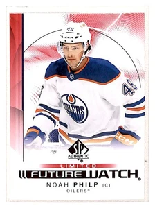 2024-25 SP Authentic Limited Red Future Watch Noah Philp Edmonton Oilers #194 - Picture 1 of 2