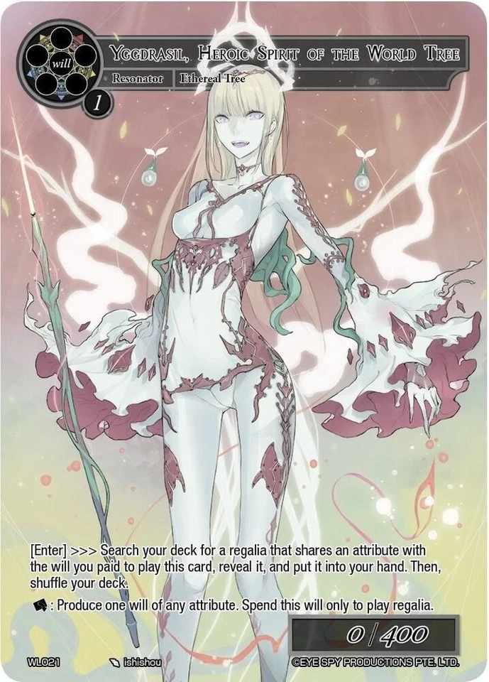 Force of Will - Yggdrasil, Heroic Spirit of the World Tree - WL021 - Image 1 of 1