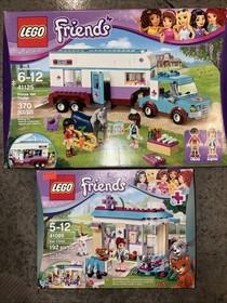 LEGO FRIENDS: Horse Vet Trailer (41125) And Vet clinic (41085) New, Sealed