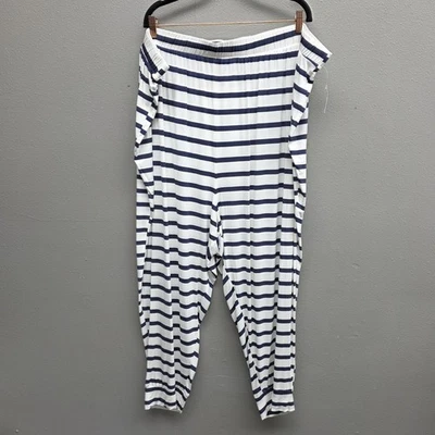 Pantalones Old Navy para mujer 4X Plus rayas Dream Slouch pijama ligero salón Foto 1 de 4