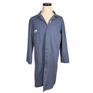 Abrigo de tienda vintage años 80 Engineered Work Garments azul manga larga talla 48 XL - Imagen 1 de 10