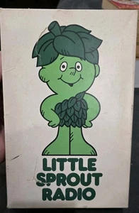 Vintage Little Green Sprout Transistorradio mit Box - FOPR Ho Ho, Green Giant - Bild 1 von 12