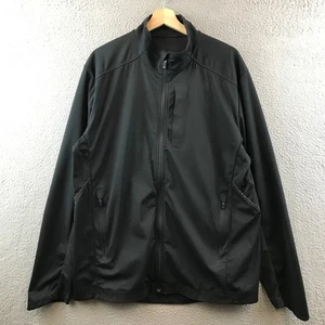 Lululemon Men's XL Black Activewear Jacket Full Zip Running Athletic Reflective - Picture 1 of 9