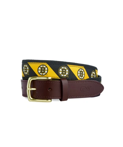 NWT~BOSTON BRUINS STRIPE LOGO BELT by VINEYARD VINES~BOYS 30 ~NHL~ BRUINS~RARE! Cover