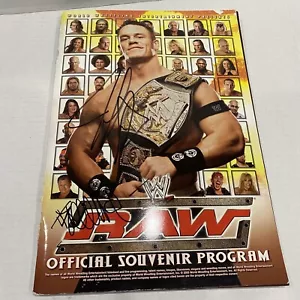 John Cena Autogramm 2005 WWE Raw Souvenir mit anderem Auto lesen - Bild 1 von 13