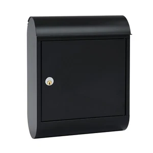 MEFA  Briefkasten Topaz (842) in Tiefschwarz RAL 9005 - Bild 1 von 2