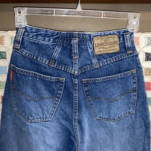 Vintage 90's Union Bay Women's High Waist Tapered Jeans Size 7 Y2K~ Barrel Leg - Picture 1 of 7
