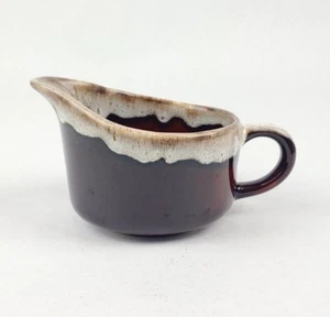 SCIO Casual Brown / Brown Drip Glaze 8oz Creamer 3" RARE Vintage - Picture 1 of 8