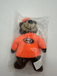 1997 Vintage Alpha Kids A&W Root Beer Bear Orange Shirt Plush Toy NIP -Read! - Picture 1 of 12