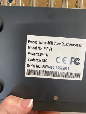 CCTV 8 Channel Digital Color Quad System Video Processor Splitter & VGA Output - Image 1 of 3