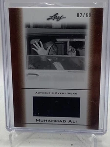 MUHAMMAD ALI 2010-2011 LEAF EVENT WORN MEMORABILIA PATCH RELIC CARD #EW20 /60 - Picture 1 of 2