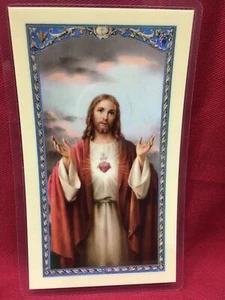 Tarjeta Santa Bonella por W. J. Hirten Co. Oración de Sanación - Imagen 1 de 3