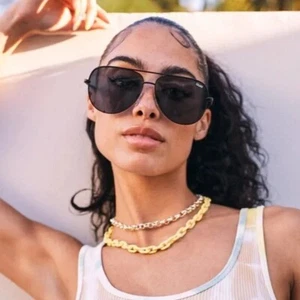 Quay Australia - High Key LARGE Aviator Sunglasses