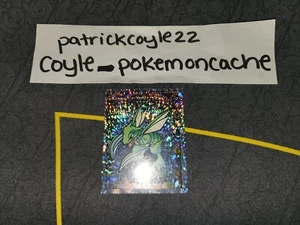 Pegatina Scyther S19 Holo Pokemon Merlín casi nueva - Imagen 1 de 3