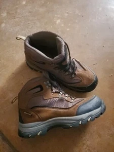 HI-TEC BROWN LEATHER HIKING WORK ANKLE MEN'S 10.5 M BOOTS - Picture 1 of 4