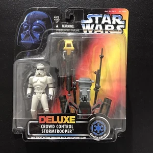 Kenner Star Wars POTF 1996 de lujo control de multitudes Stormtrooper nuevo sin abrir - Imagen 1 de 5