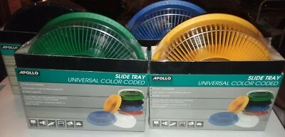 4 Vintage Apollo Projector 80 Slide HOLDER Works W/KODAK, Elmo & Telex RARE - Image 1 of 2