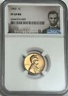 1963 NGC PF69 RD RED PROOF LINCOLN MEMORIAL PENNY 1C ONE CENT PORTRAIT LABEL