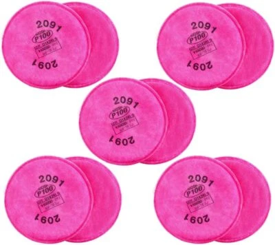 Medio respirador 10 piezas (5 pares) 2091 filtros reemplazo F 6200 6300 6800 7502 Foto 1 de 4