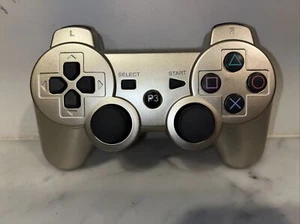 DualShock 3 Sixaxis Aftermarket Playstation 3 Wireless Controller Gold untested - Picture 1 of 2