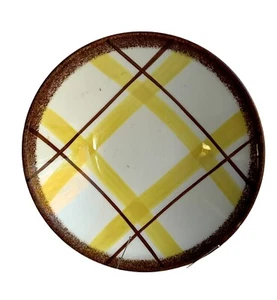Taza de fruta Edwin M Knowles Santa Mónica 5 1/2” de colección MCM marrón dorado blanco - Imagen 1 de 3