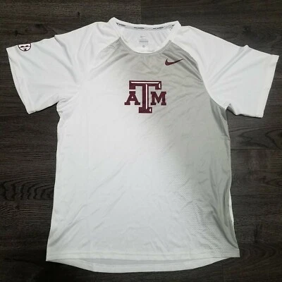NIKE Pro Elite Texas A&M Aggies Track Field Running Shirt Olympic Mens SMALL - Image 1 of 4
