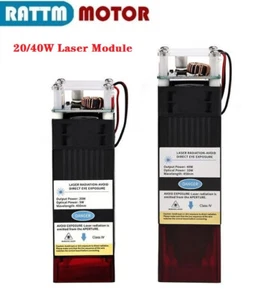 Módulo láser de 20 W/40 W cabezal láser 12 V punto doble comprimido para grabado metálico - Imagen 1 de 9