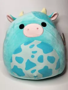 Tuluck the Blue Cow Squishmallow 16"" Pasqua 2023 Ultra Raro NUOVO con Etichetta - Foto 1 di 12