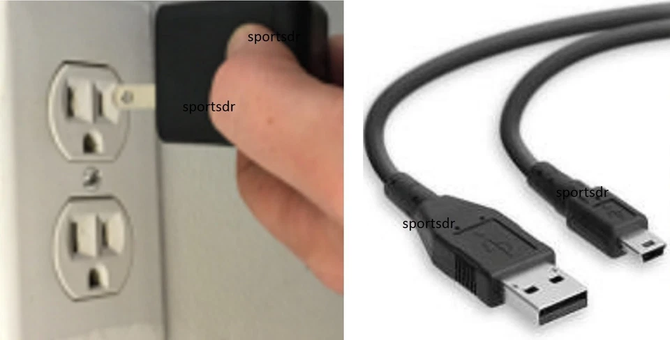 Cable cargador USB cable de alimentación enchufe de pared de carga para reproductor de MP3 Coby MP725 MP727 Foto 1 de 1