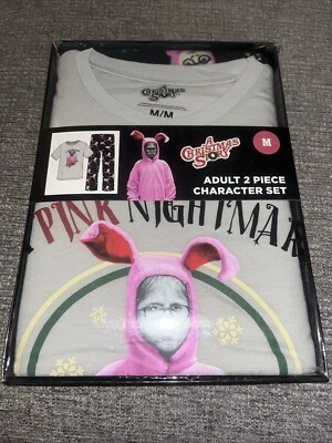 Briefly Stated - Men's A Christmas Story "Pink Nightmare" 2-Pc Sleep Set Medium - Image 1 of 4