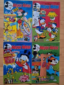 Walt Disneys Micky Maus - Konvolut 4 Comichefte von 1992-94 Z1-2 - Bild 1 von 4