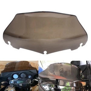 9"Smoke Wave Windshield Windscreen For Harley Touring FLH FLHX FLHT Street 2014+ - Picture 1 of 18