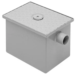 Zurn Elkay GT2700-07-2NH 14 lb. 7 GPM Grease Trap with 2" No-Hub Connections - Picture 1 of 24