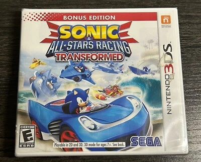 Sonic & All-Stars Racing Transformed (Bonus Edition, 2013) 3DS Game - *SEALED* - Image 1 of 3