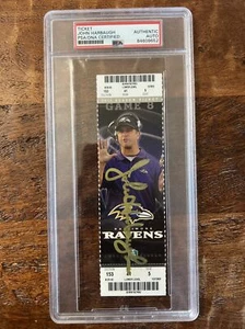 John Harbaugh Signed Ticket Stub PSA DNA Coa Slabbed Ravens Autographed - Picture 1 of 4