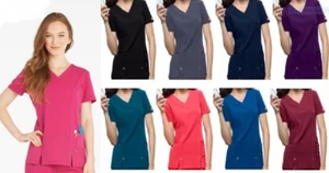 Dickies Womens Scrubs Xtreme Stretch V-Neck Top 82851 Colors And Sizes NWT - Picture 1 of 10