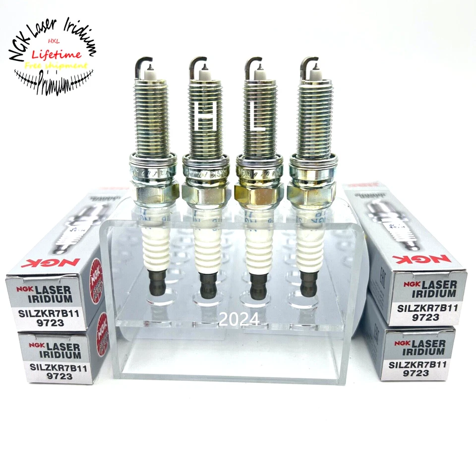 4X NGK Laser Iridium Spark Plug 9723 For Hyundai Elantra Kia L4-2.4L SILZKR7B11 - Imagen 1 de 1